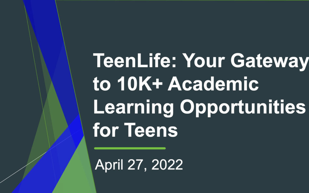 TeenLife: Your Gateway to 10K+ Academic Learning Opportunities for Teens