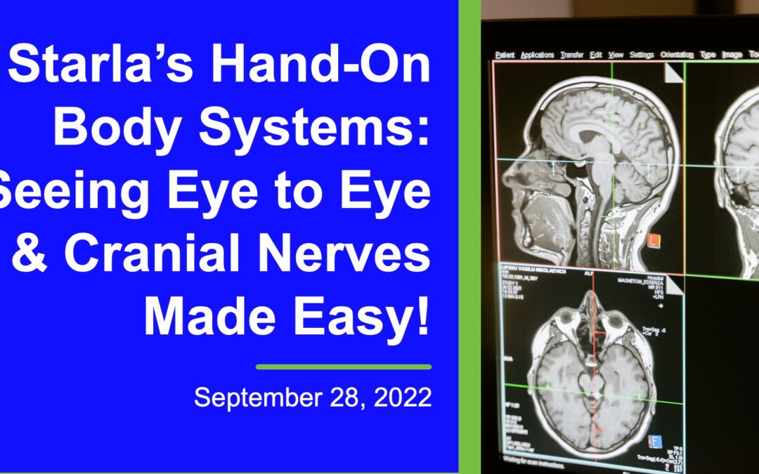 Starla’s Hand-On Body Systems: Seeing Eye to Eye & Cranial Nerves Made Easy!