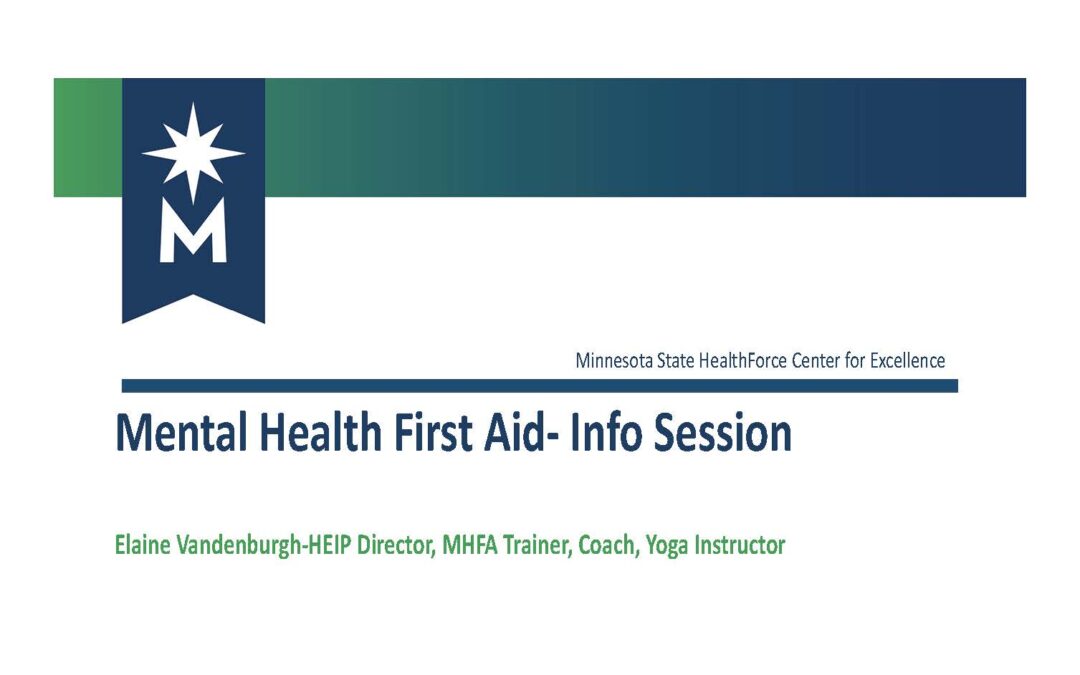 Mental Health First Aid Info Session